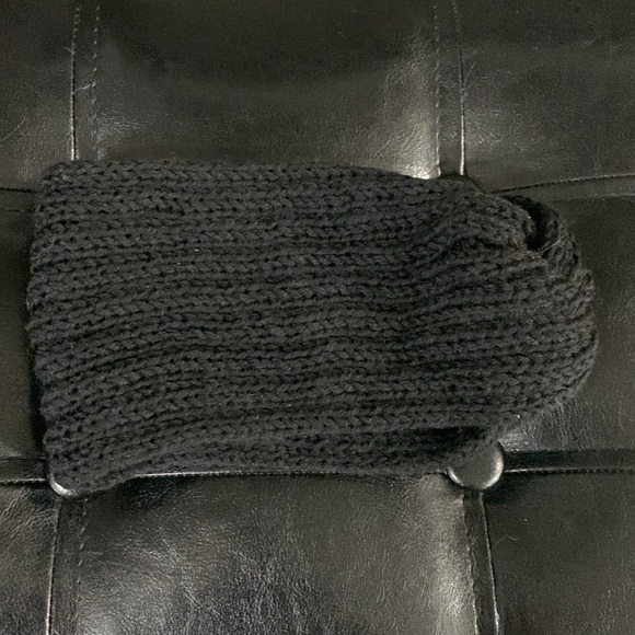 Black Knit Cotton Yarn Head Wrap Head Band Woman's One Size - Picture 6 of 6